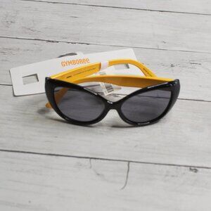 Gymboree Vintage Girl's Cat Eye Sunglasses One Size Black and Yellow